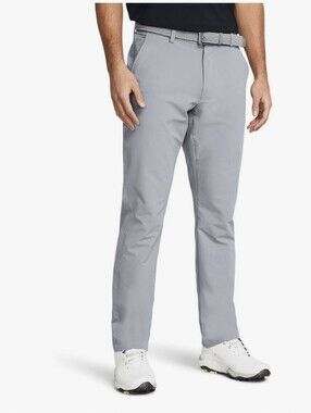 Under Armour Mens Matchplay Tapered Pant Gray Size 34 X 30
